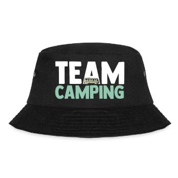 Wohnmobil Wohnwagen Camper Camping - Bucket Hat - Schwarz - Vorne - Lela (165cm)