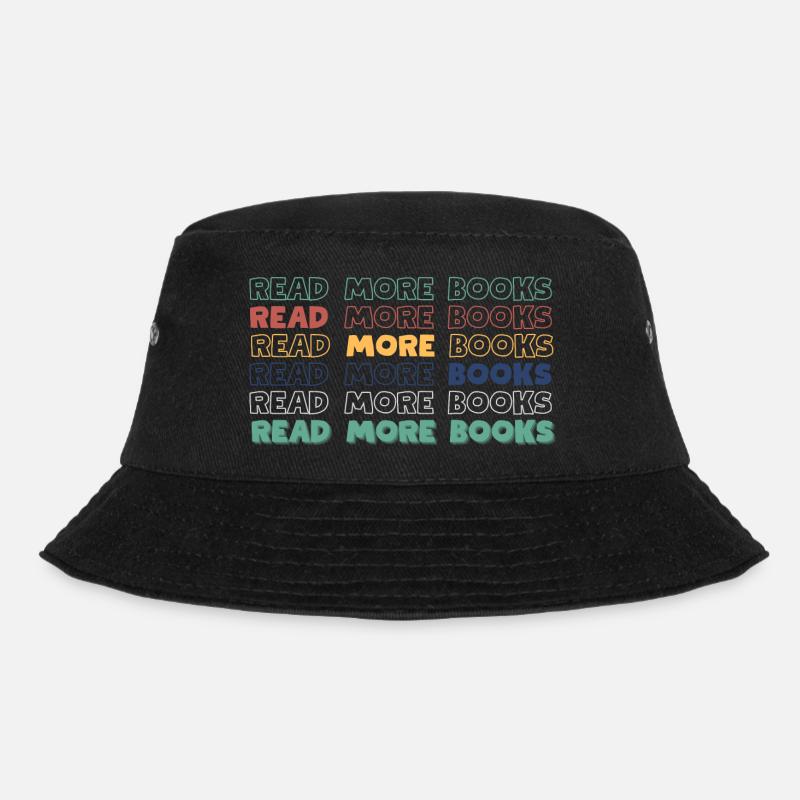 READ MORE BOOKS - Bucket Hat - black