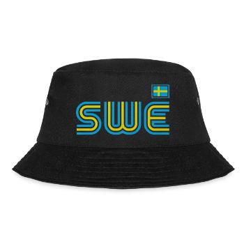 Schweden Schweden Flagge national norden skandinavia - Bucket Hat - Schwarz - Vorne - Lela (165cm)