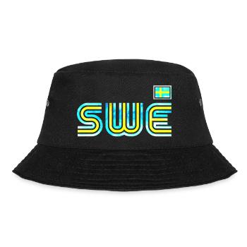 Schweden Schweden Flagge national norden skandinavia - Bucket Hat - Schwarz - Vorne - Lela (165cm)