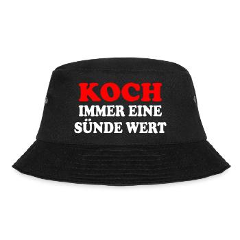 Koch - Bucket Hat - Schwarz - Vorne - Lela (165cm)
