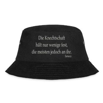 Knechtschaft - Bucket Hat - Schwarz - Vorne - Lela (165cm)