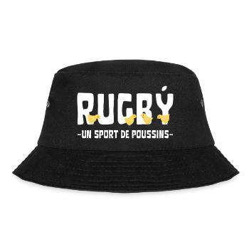 Rugby un sport de poussins - Bob - noir - Devant - Lela (165cm)