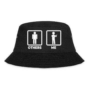 Ukulele Stick Figure - Bucket Hat - black - Front - Lela (165cm)