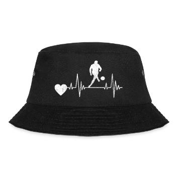 Fußballspieler Fußballmannschaft Fußballdesign - Bucket Hat - Schwarz - Vorne - Lela (165cm)
