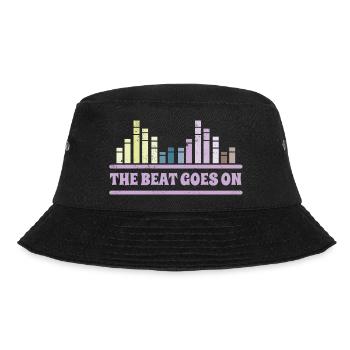The Beat goes on DJ Musiker Equalizer - Bucket Hat - Schwarz - Vorne - Lela (165cm)