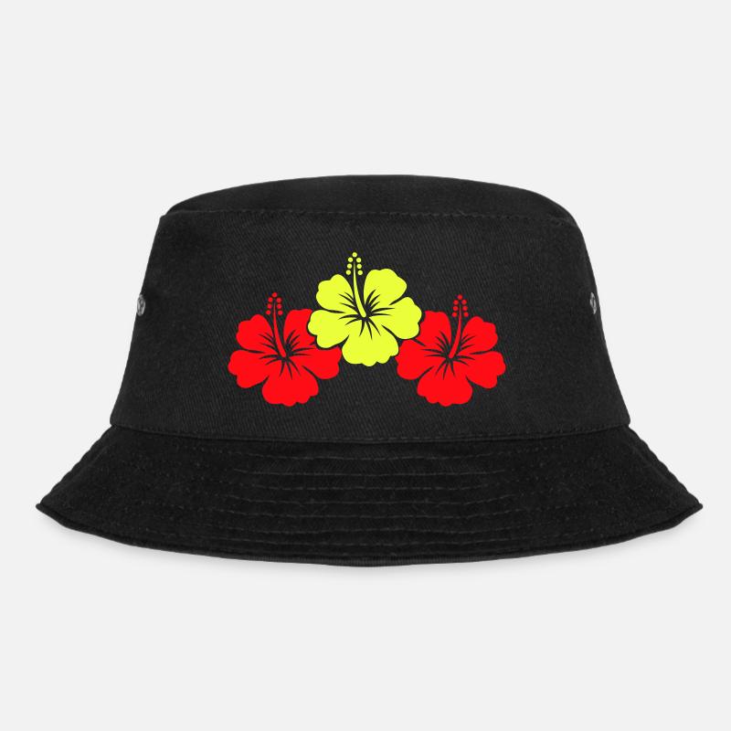 blume hibiskus 2 - Bucket Hat - Schwarz