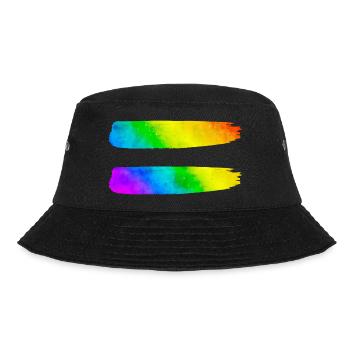 Equality LGBT Pride Awareness Gay Lesbian - Bucket Hat - black - Front - Lela (165cm)