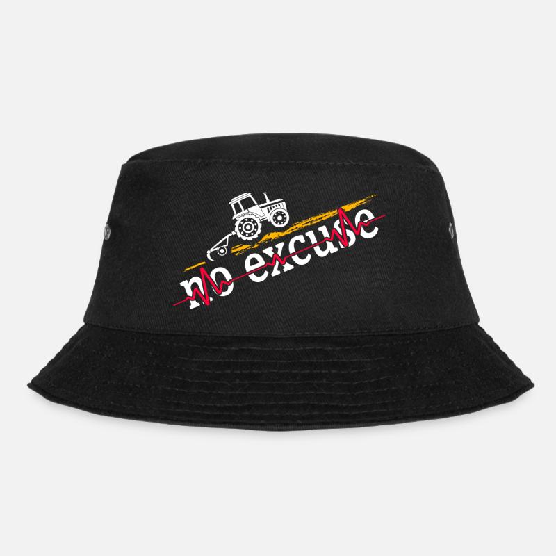 Traktor Bauer Traktorfahrer Landwirt Acker - Bucket Hat - Schwarz