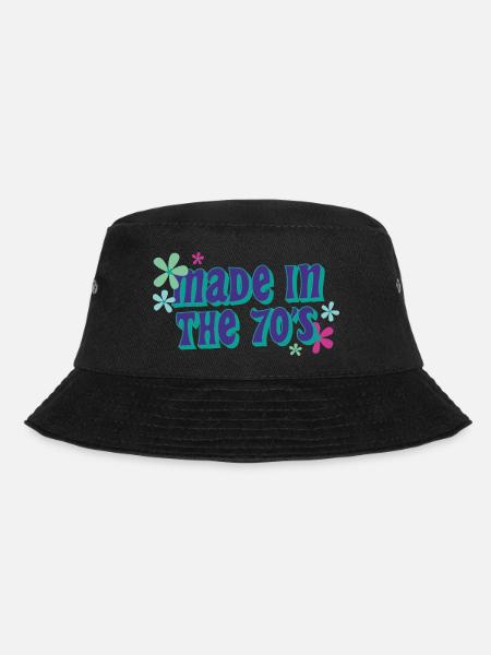 made in 70 s - Bucket Hat - Schwarz