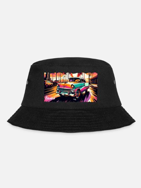 Kubanischer Traum: Sonne, Palmen und Havanna - Bucket Hat - Schwarz