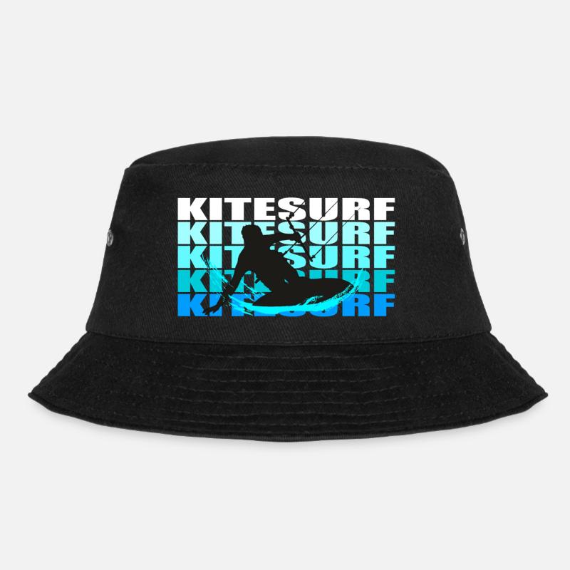 Kitesurf - Bucket Hat - Schwarz