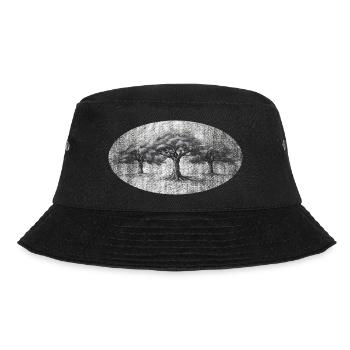 Alte Bäume Baum Weisheit retro - Bucket Hat - Schwarz - Vorne - Lela (165cm)