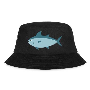 Thunfisch - Bucket Hat - Schwarz - Vorne - Lela (165cm)
