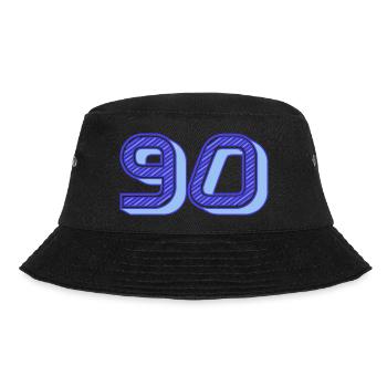 90. 90 YEARS. 90th ANNIVERSARY. 90 YEARS ANNIVERSARY. - Bucket Hat - black - Front - Lela (165cm)