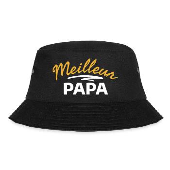 meilleur papa cadeau famille - Bob - noir - Devant - Lela (165cm)