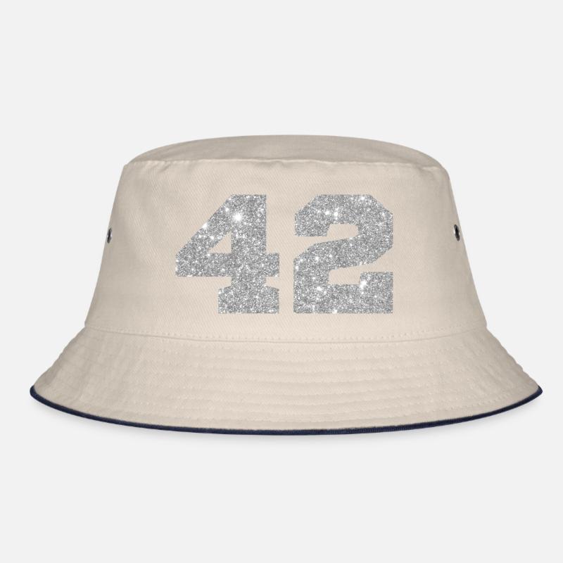 Nummer 42 Silberglitter - 42. Jahrestag Bucket Hat