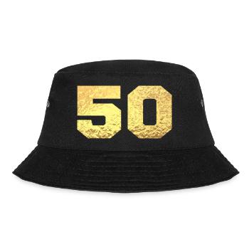 Numéro 50 paillettes doré - 50e anniversaire - Bob - noir - Devant - Lela (165cm)