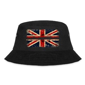 Great Britain Flag Union Jack Flag London UK - Bucket Hat - black - Front - Lela (165cm)