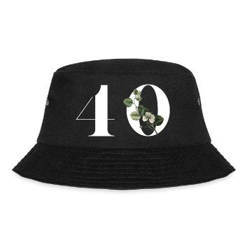 Numéro 40 floral vert - 40e anniversaire floral - Bob - noir - Devant - Lela (165cm)