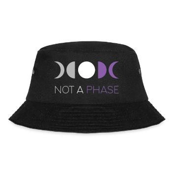 LGBTQ Pride Month - Keine Phase - Asexuell - Bucket Hat - Schwarz - Vorne - Lela (165cm)