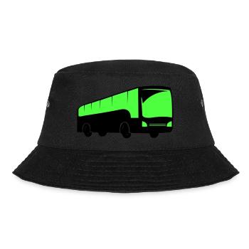 bus busfahren - Bucket Hat - Schwarz - Vorne - Lela (165cm)