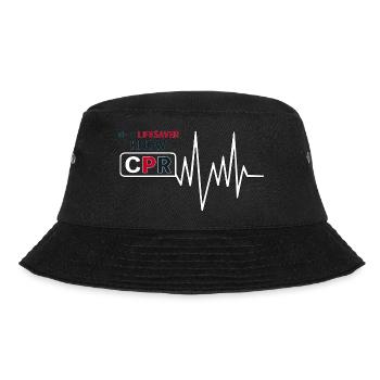 SEIEN SIE EIN LEBENSRETTER - Bucket Hat - Schwarz - Vorne - Lela (165cm)