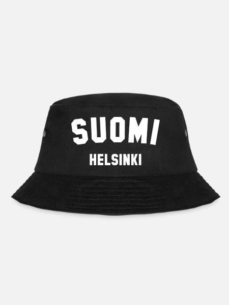 HELSINKI Suomi Finnland - Bucket Hat - Schwarz