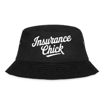 Self-confident statement for insurance women - Bucket Hat - black - Front - Lela (165cm)