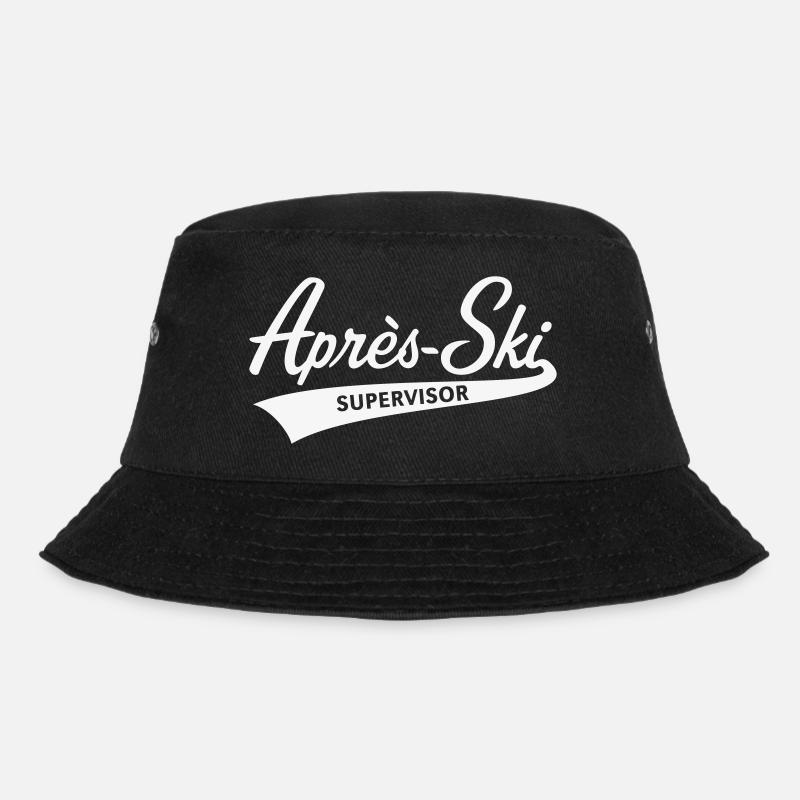 Après-Ski – Supervisor (Schriftzug Apres Ski / W) - Bucket Hat - Schwarz