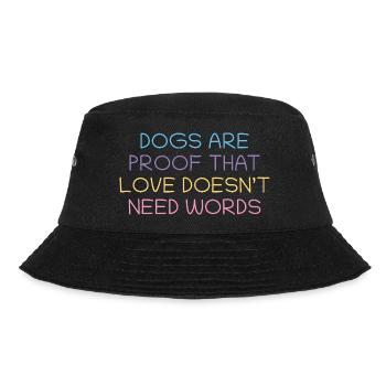 Dogs prove love without words - Bucket Hat - black - Front - Lela (165cm)