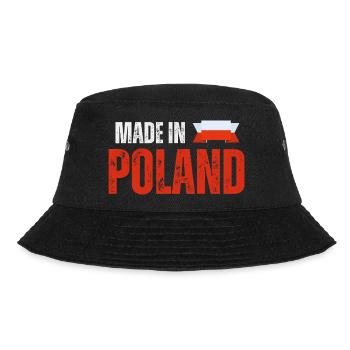 Made in Poland, polnischer Stolz - Bucket Hat - Schwarz - Vorne - Lela (165cm)