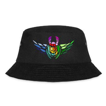Pride Skarabäus – Vielfalt und Transformation - Bucket Hat - Schwarz - Vorne - Lela (165cm)