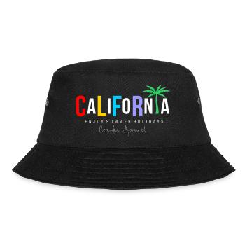 Kalifornische Urlaubsmalerei - Bucket Hat - Schwarz - Vorne - Lela (165cm)