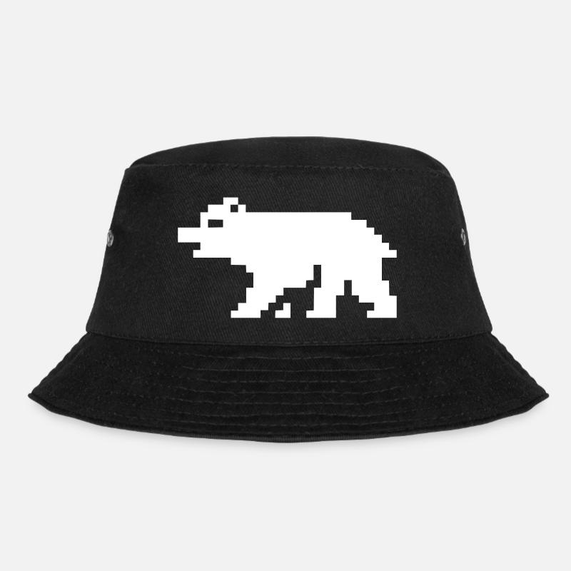 Ours en pixels 8 bits - Bob - noir