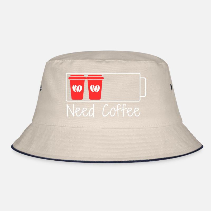Caffeine = 100% charge Bucket Hat