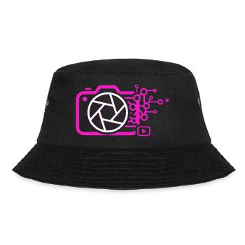 Digitale Kamera AI Art Tech Vektor - Bucket Hat - Schwarz - Vorne - Lela (165cm)