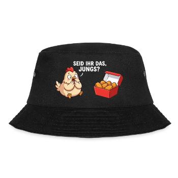 Are You the Guys Chicken Chicken Nuggets - Bucket Hat - black - Front - Lela (165cm)