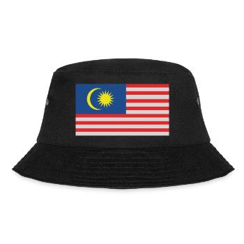 Malaysia-Flagge - Bucket Hat - Schwarz - Vorne - Lela (165cm)