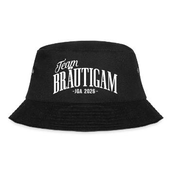 Team Bräutigam JGA 2026 Junggesellenabschied - Bucket Hat - Schwarz - Vorne - Lela (165cm)
