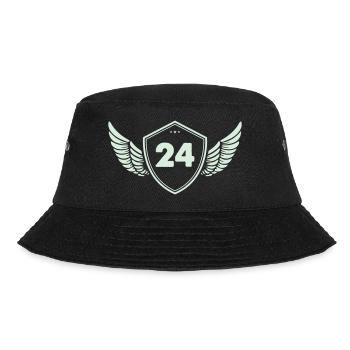 24 Shield with wings - Bucket Hat - black - Front - Lela (165cm)