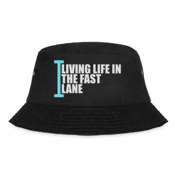 Life In The Fast Lane Float Funny Pool Saying - Bucket Hat - black - Front - Lela (165cm)