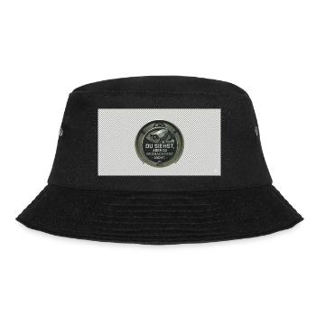 DU SIEHST - Bucket Hat - Schwarz - Vorne - Lela (165cm)