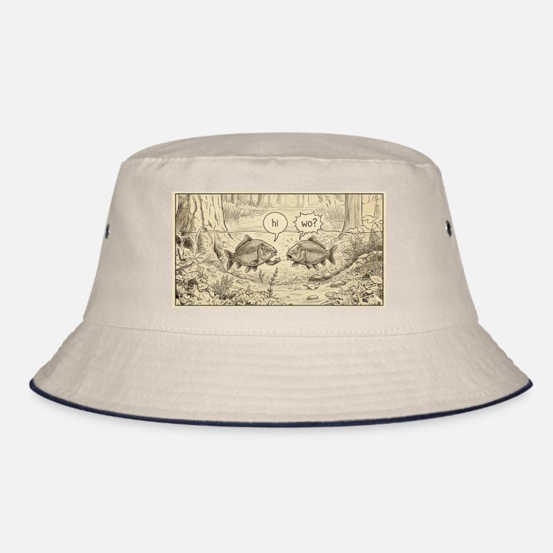 Fischgespräch im Teich Bucket Hat