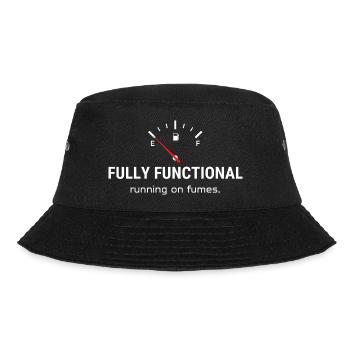 Fully Functional – Running on Fumes - Bucket Hat - Schwarz - Vorne - Lela (165cm)