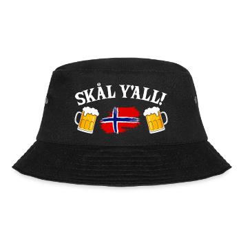 Norway Vacation Norge Fjords Scandinavian Beer Ska - Bucket Hat - Schwarz - Vorne - Lela (165cm)