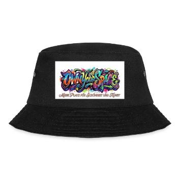 Eigener Raum Graffiti Kunst - Bucket Hat - Schwarz - Vorne - Lela (165cm)