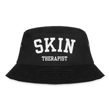 Hautpflegegeschenk von Kosmetikerin und Hauttherapeuten - Bucket Hat - Schwarz - Vorne - Lela (165cm)