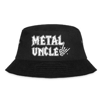 Metal Onkel Heavy Metal Geschenk für Onkel - Bucket Hat - Schwarz - Vorne - Lela (165cm)