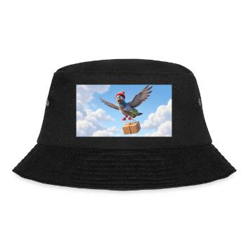 Un joli pigeon volant livrant un colis - Bob - noir - Devant - Lela (165cm)